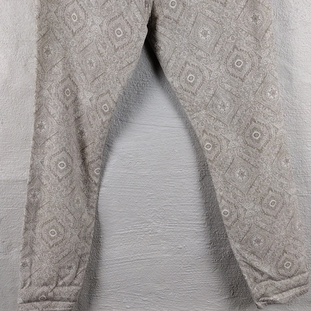 Lucky Brand Sofia Skinny Gold Tan Paisley Print Mid Rise Color Denim Ankle Jean - Picture 12 of 13